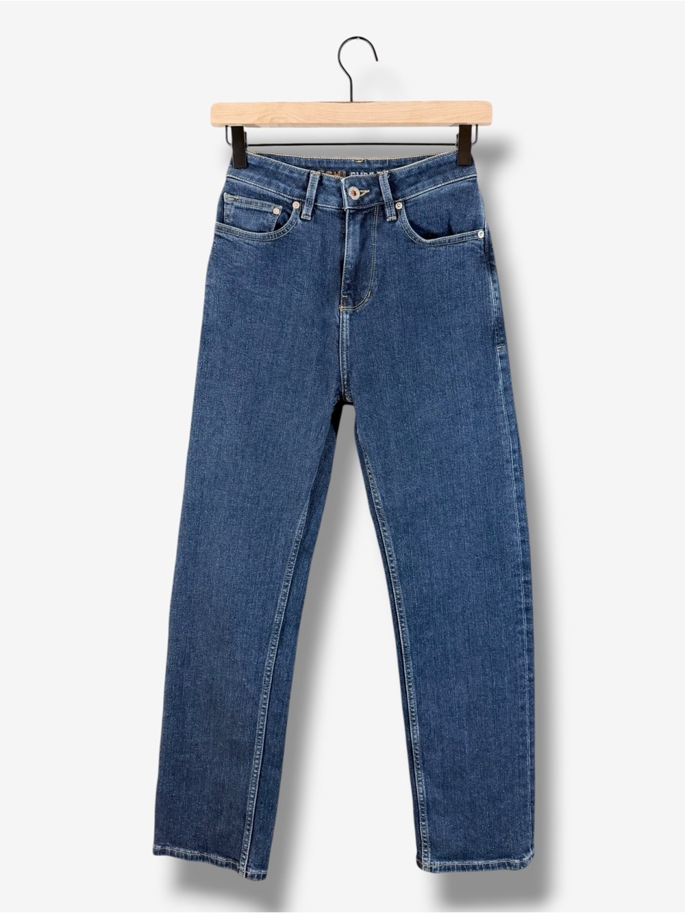 Kuyichi Rosa Straight Dark Blue Organic Cotton Jeans 24/28 Classic Contemporary
